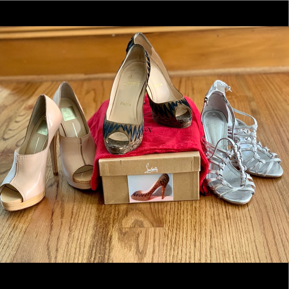 3 pair of heels